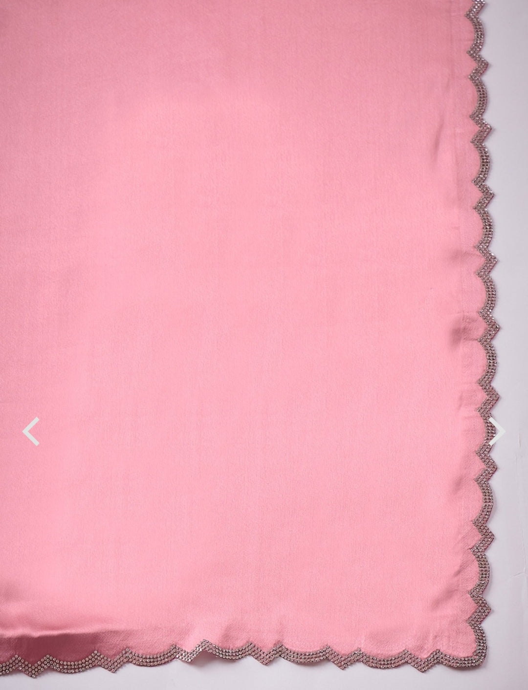 Women's Satin Silk Black color Zarkan work Saree with Blouse Piece Saree for Women Pink